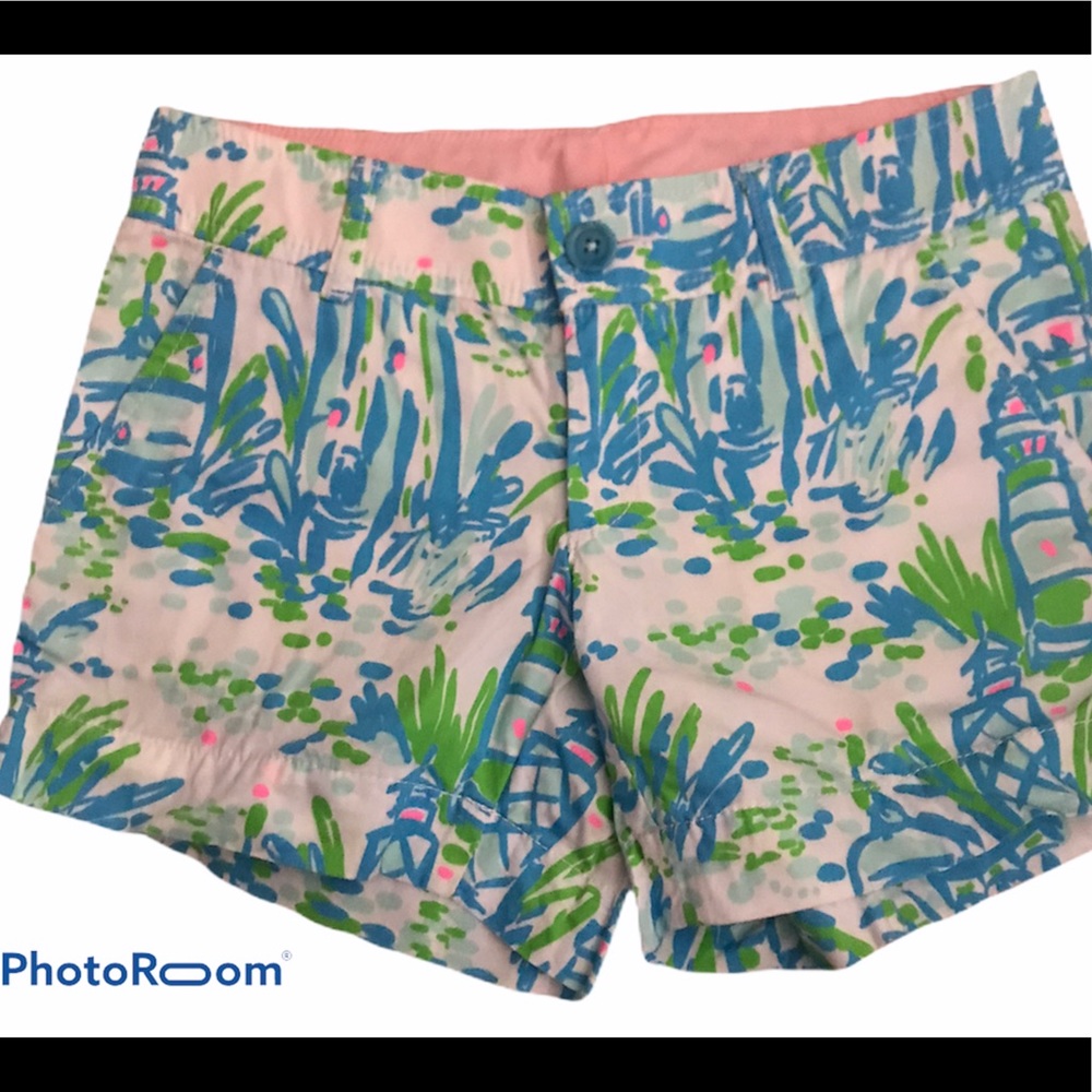 Lilly Pulitzer Callahan shorts blue & green
